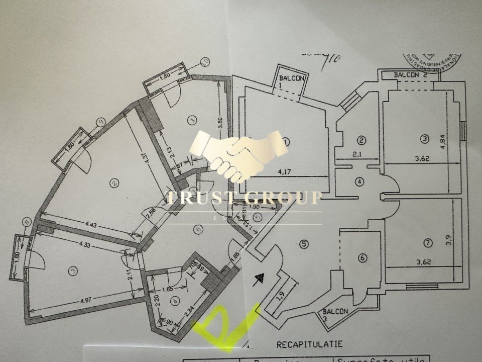  160 mp utili, Rond Piata Alba Iulia Penthouse  6 camere, terasă