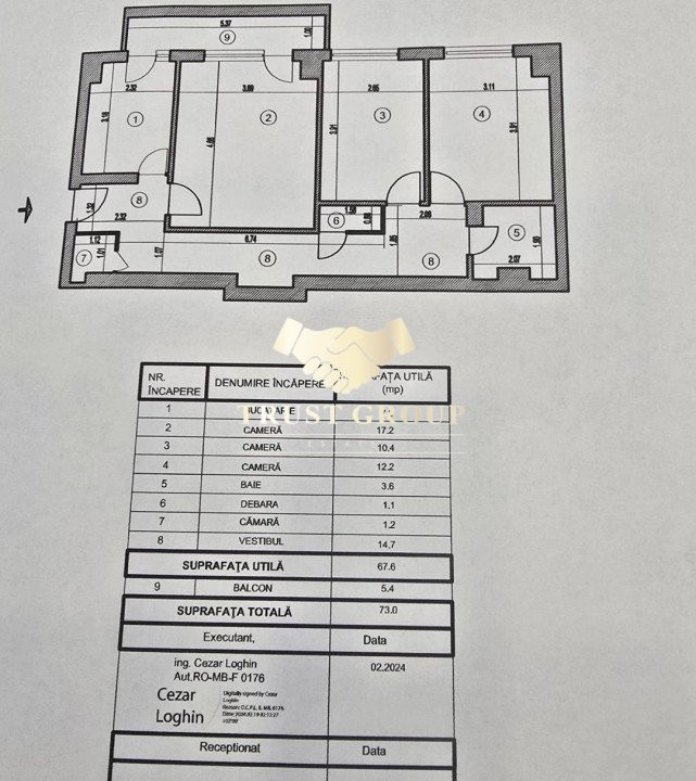  3 camere Victoriei-Titulescu 