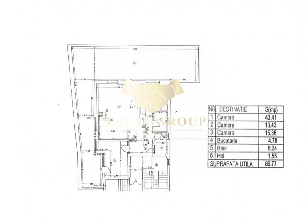 Apartament 3 camere Herastrau - 126mp terasa + loc de parcare