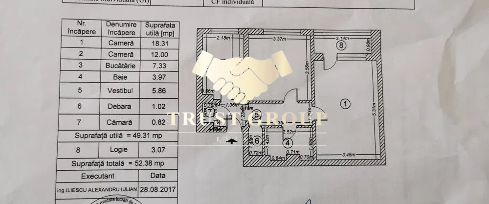 2 camere Pacii | Langa Metrou | Bloc reabilitat | 