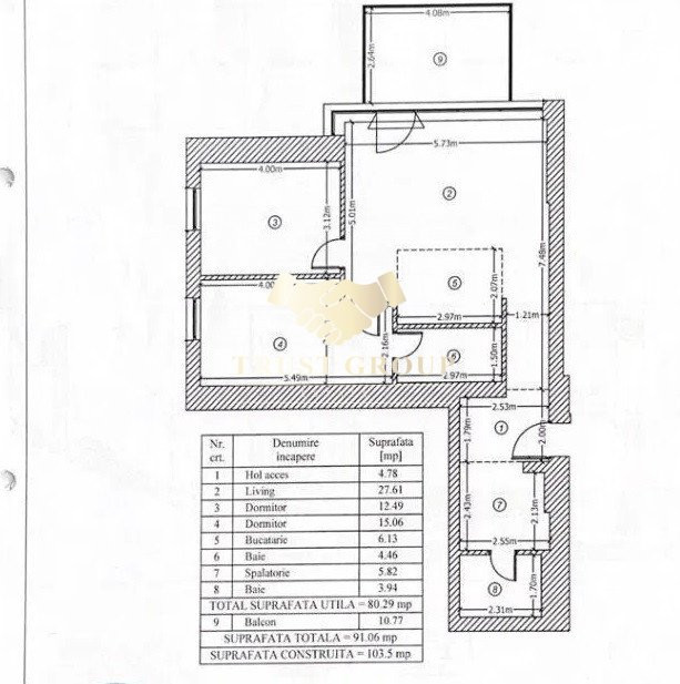 Apartament 3 camere - 80 mp2 utili - One Herastrau Towers