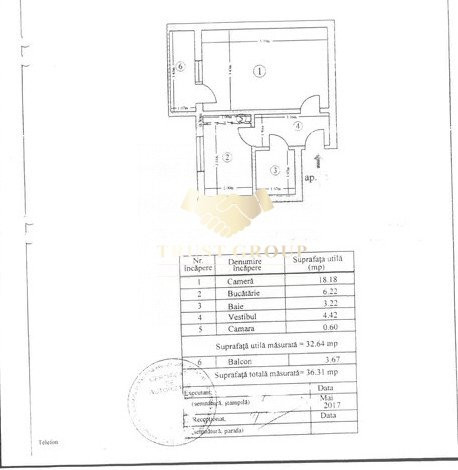 Garsoniera Gorjului | 37m2 |
