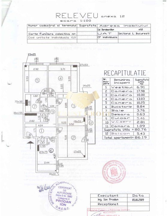 Apartament 4 camere Calea Dorobantilor