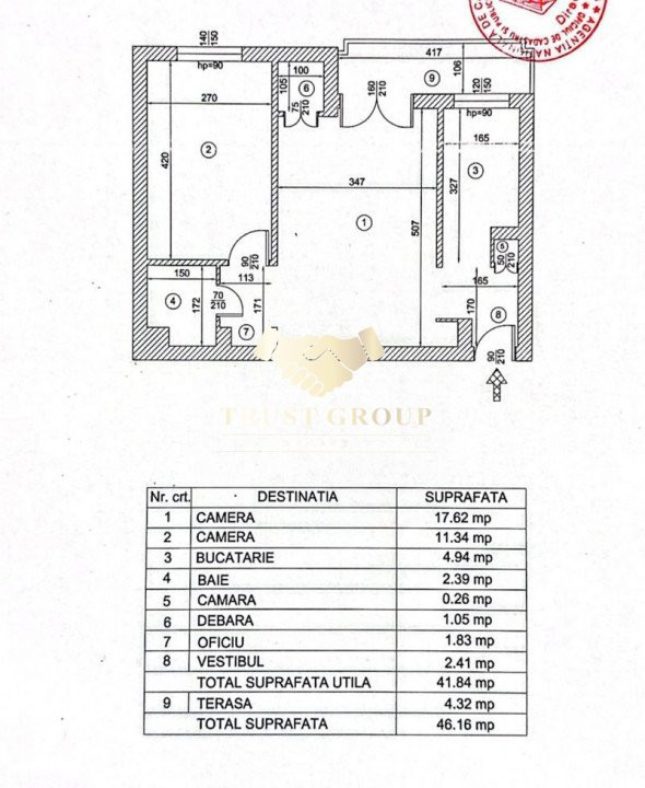 Apartament 2 camere Piata Amzei-bloc cu lift | reabilitat | etaj 1 | fara risc 