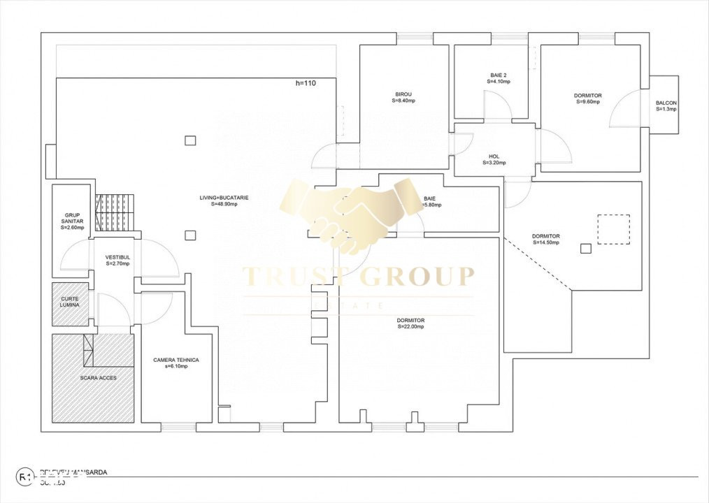Loft cu 5 camere în Floreasca