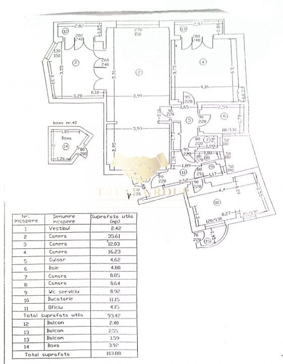 Apartament 3 camere Ultracentral | Imobil CONSOLIDAT 2011