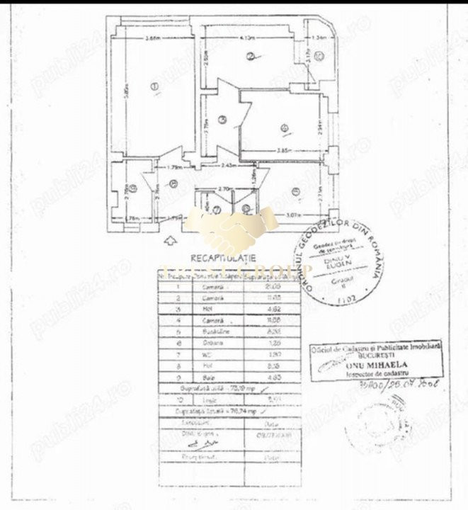 Apartament 3 camere Ultracentral| Bloc 1981 | Centrala Imobil 