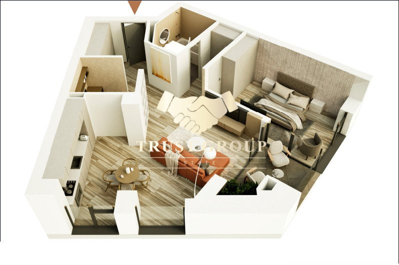 Apartament 2 camere Cartierul Vienez | Vedere catre Catedrala | 