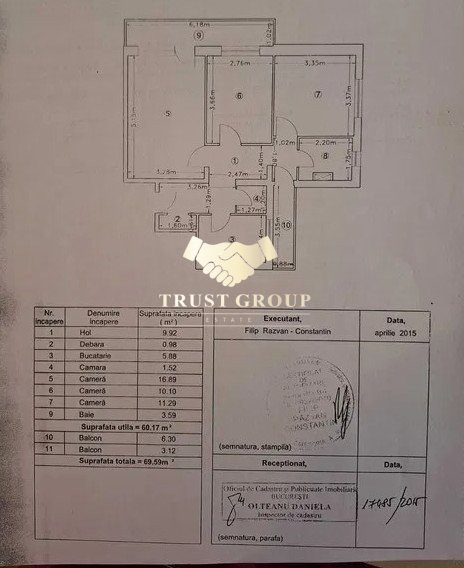 3 camere Drumul Taberei | Decomandat | 2 balcoane | 