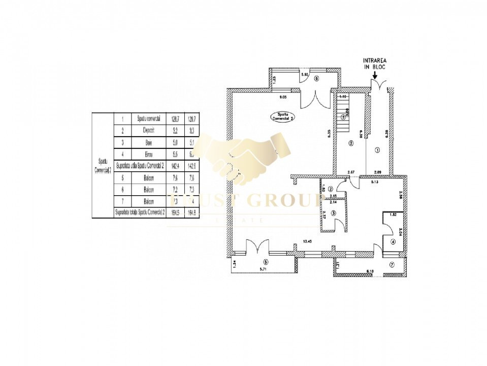 Spatiu Comercial 165mp | 153mp curte | 10 locuri de parcare