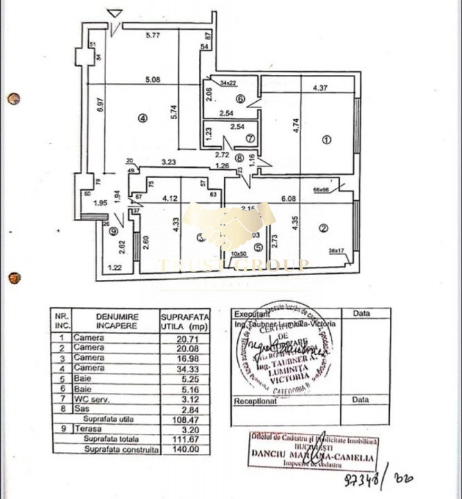 Apartament 4 camere 3 bai Dorobanti-Floreasca- Loc de parcare