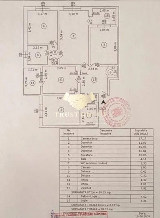 Apartament 4 camere- Turda - VEDERE SPATE