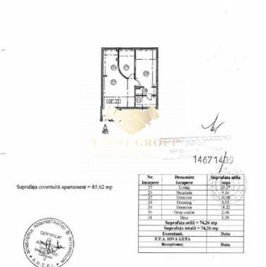 Apartament 3 camere Herastrau loc de parcare inclus