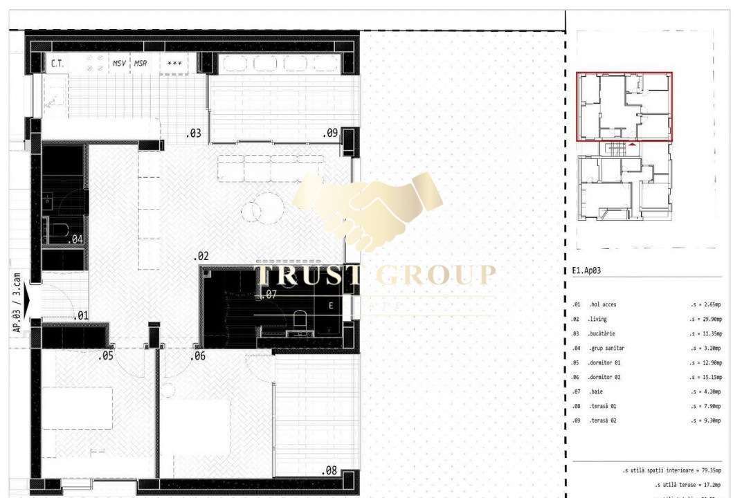 Apartament 3 camere Bucurestii Noi