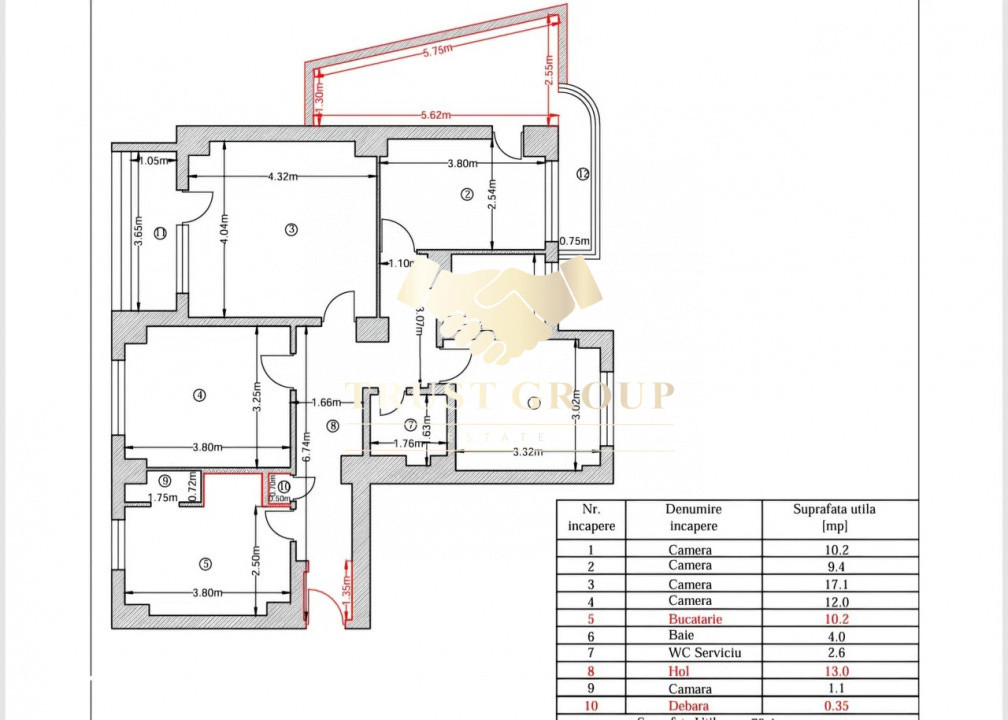 Apartament 4 camere Calea Dorobantilor - 1982 etaj 3