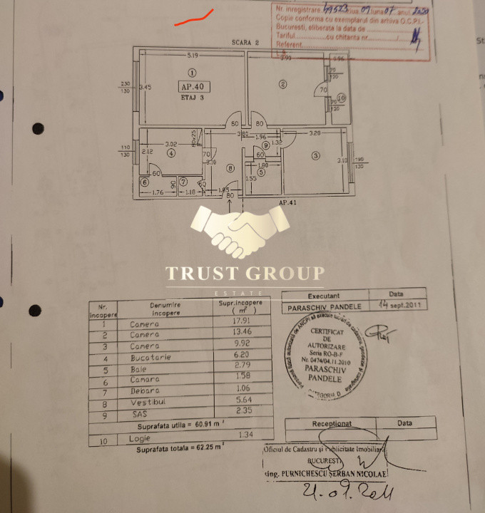 Apartament 3 camere Raul Doamnei