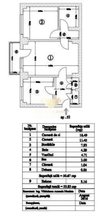 2 camere Pacii-Gorjului | Bloc 1980 | 
