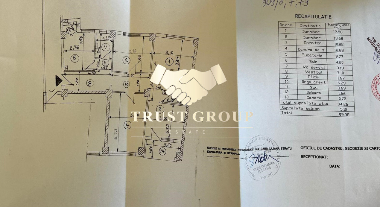 Apartament 4 camere Titulescu-Banu Manta