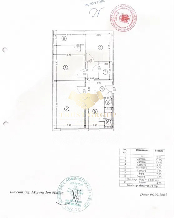 3 camere Drumul Taberei+ Boxa | Bloc reabilitat |