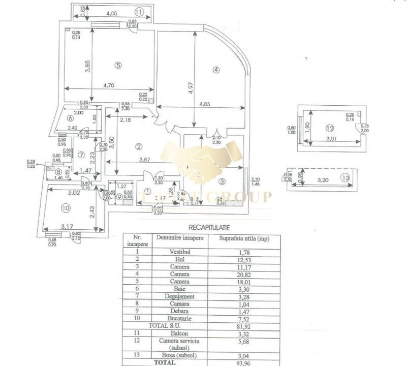 Apartament 4 camere Armeneasca | boxa | centrala proprie | inaltime |