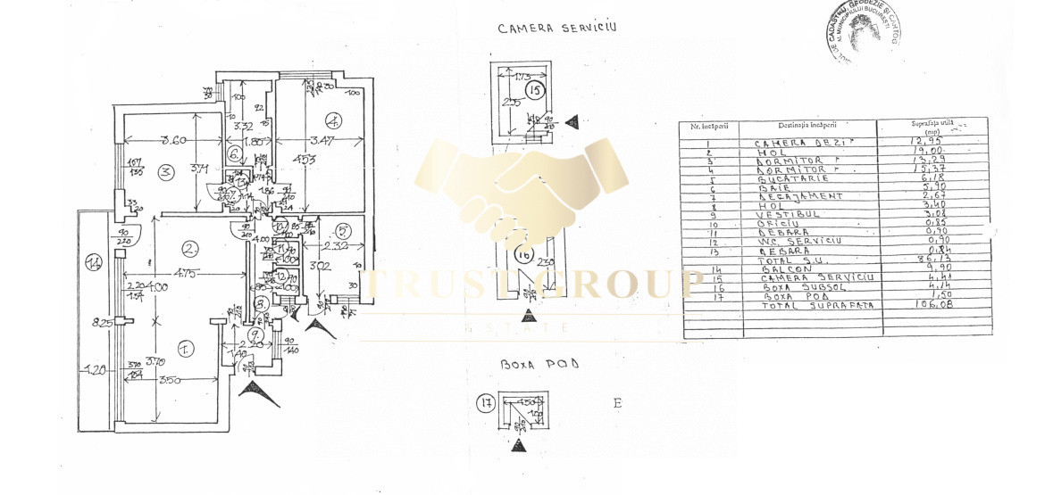 Apartament 4 camere Dacia | Lift | Fără risc seismic | Boxa 