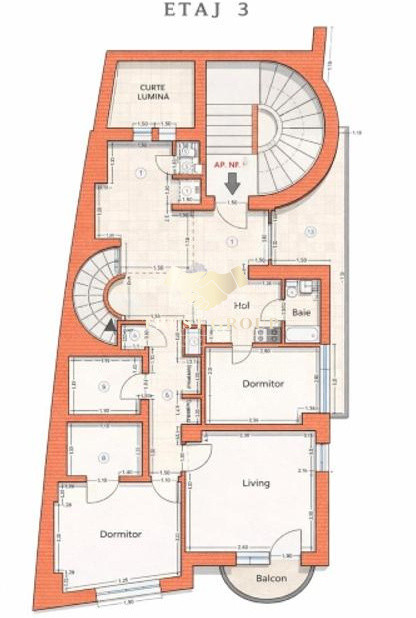 Apartament 2 camere Polona - Bloc boutique 2001