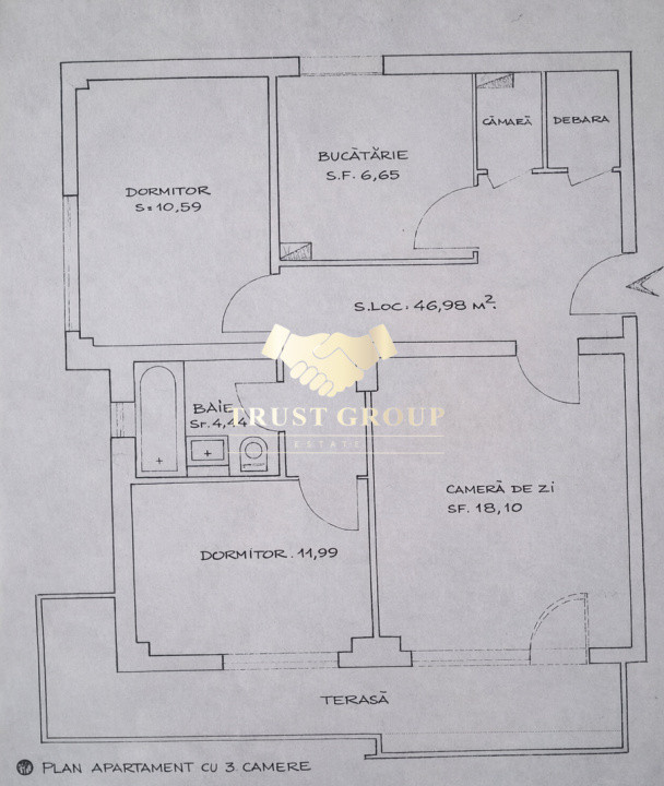 Apartament 3 camere Arcul de Triumf