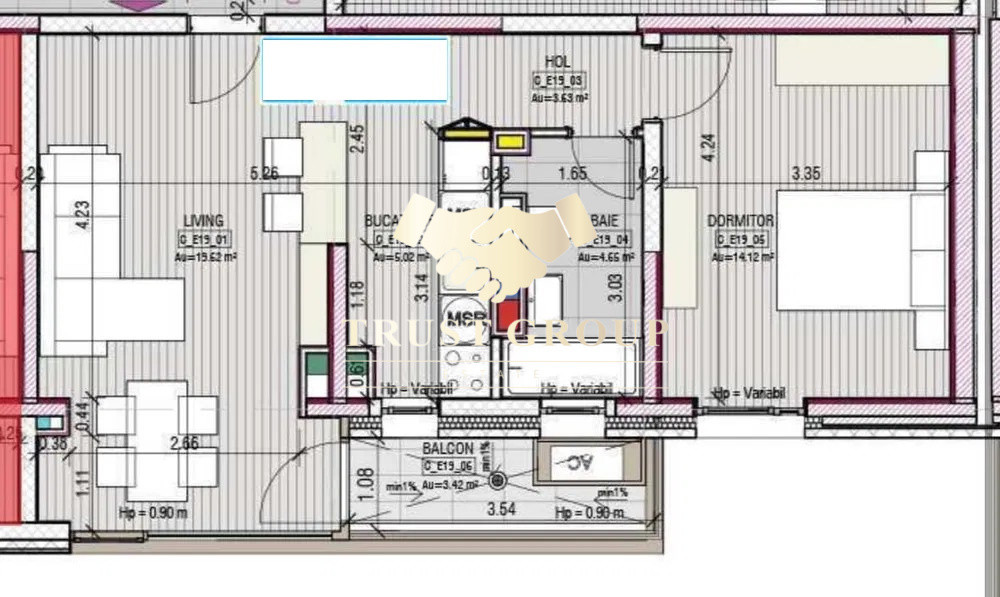 2 camere, et. 3/4, Parcul Circului, imobil nou 2025