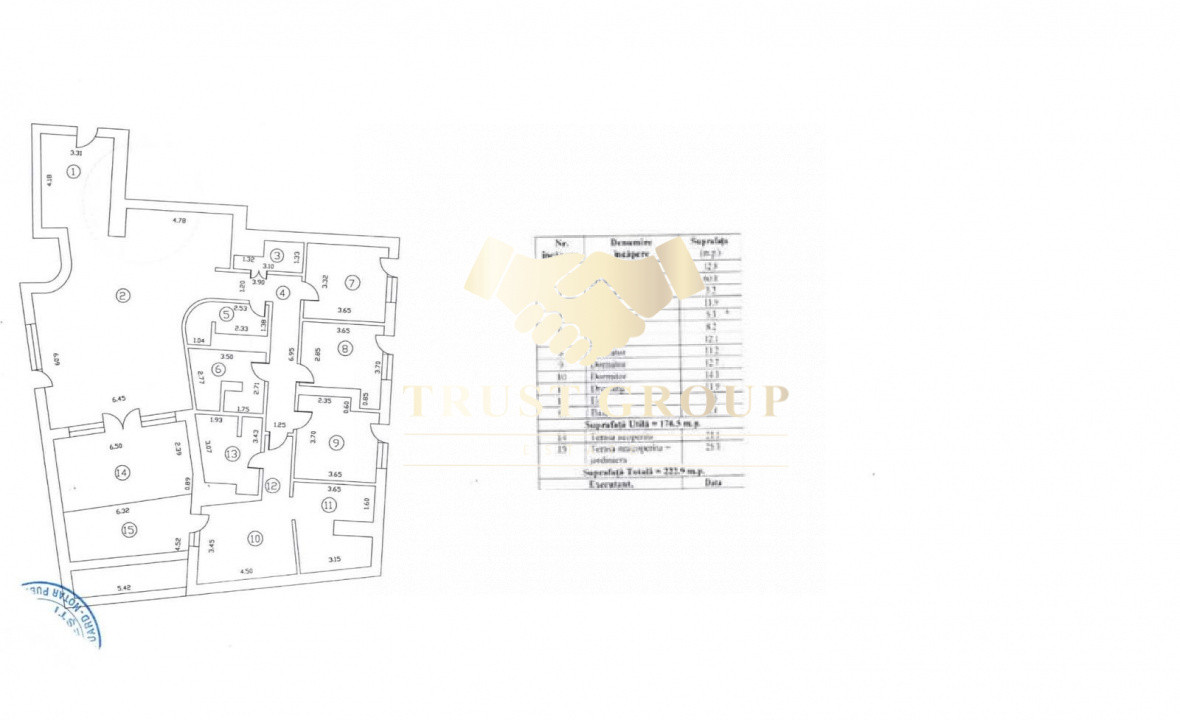 Apartament premium 5 camere  176 mp utili +terasa 46 mp