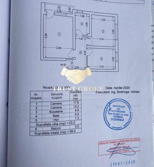 2 camere Pacii | Bloc 2021 |