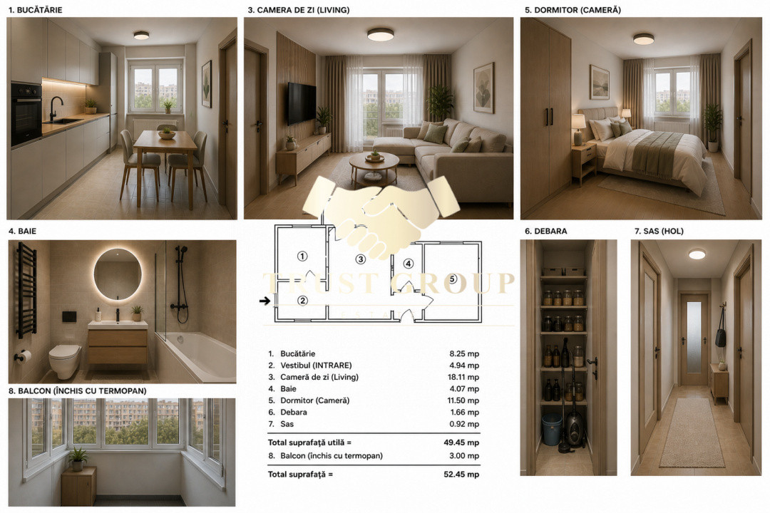 Apartament 2 camere Ultracentral| Bloc reabilitat | 