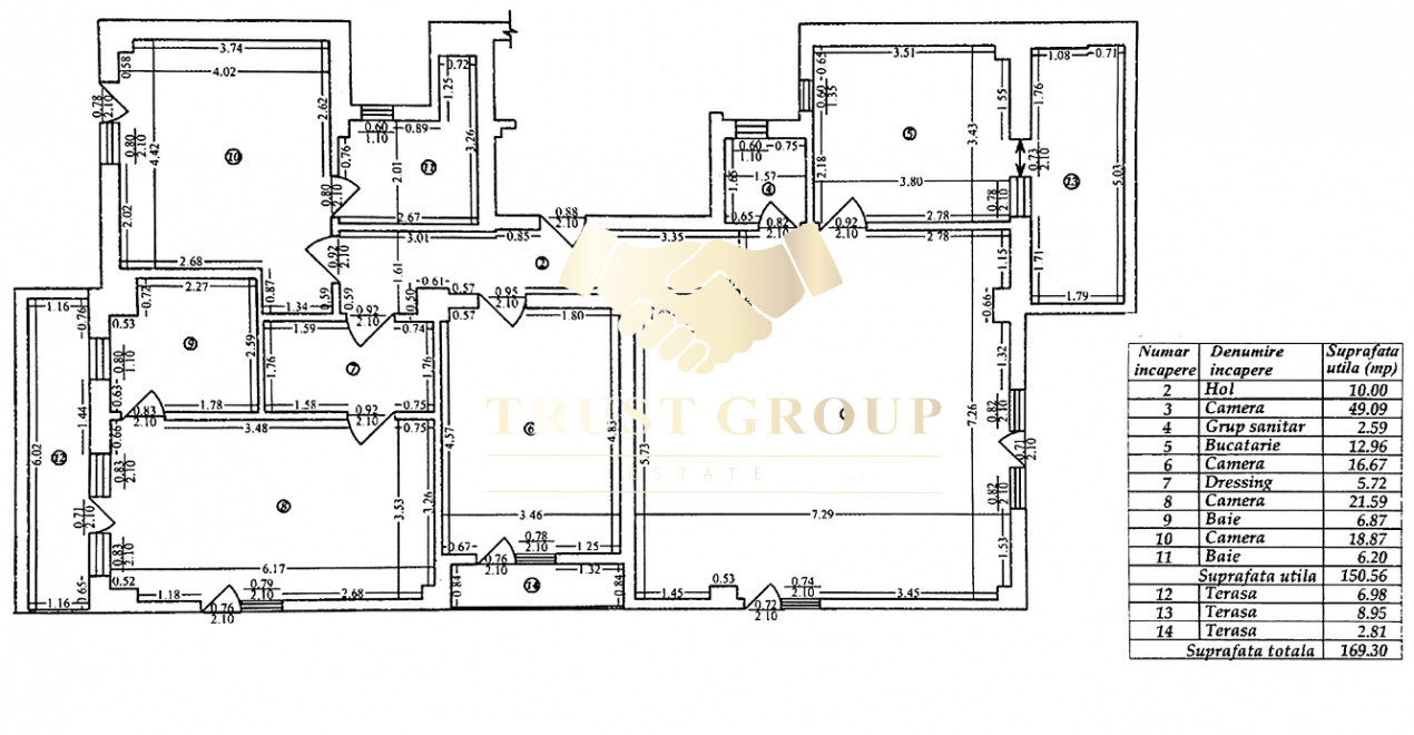 Penthouse 5 camere Domenii - 151mp | loc de parcare si boxa incluse