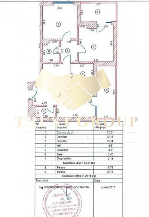 Apartament de Lux cu Terase Spațioase în  Piața Victoriei