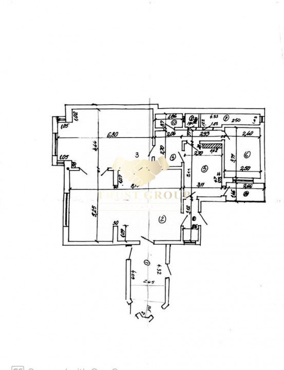 Apartament 3 camere P-ta Română || Înălțime 5 m || Fără Risc 