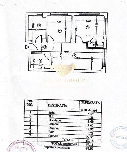 Apartament 3 camere Domenii