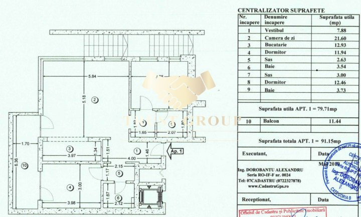 Apartament 3 camere zona Petricani