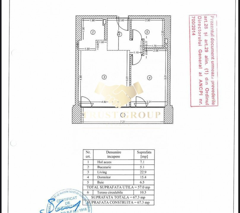 Apartament 2 camere Barbu Vacarescu