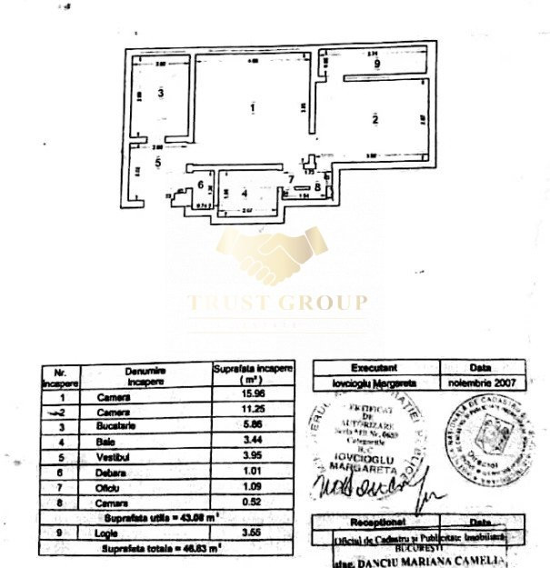 Apartament 2 camere | metrou 1 Mai | etaj 2 | centrala proprie | 