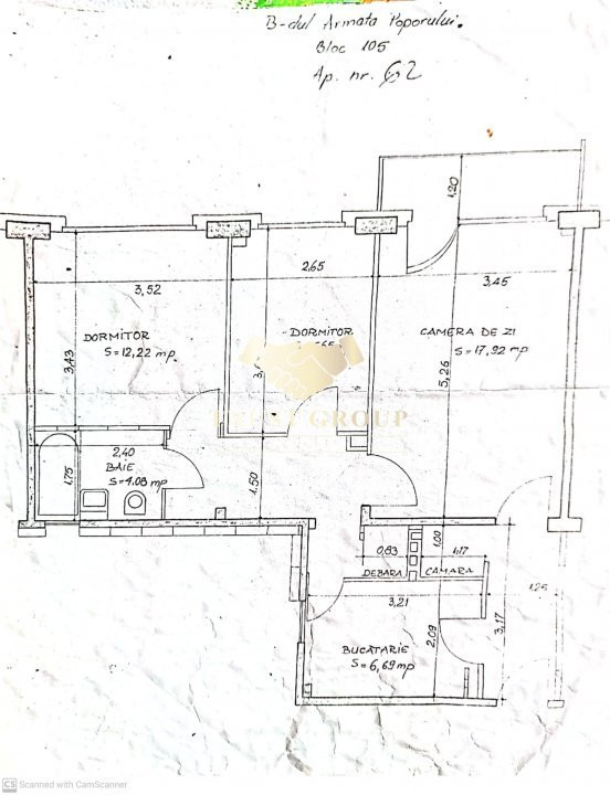 Apartament 3 camere zona Lujerului | Centrala Propie | Bloc Reabilitat