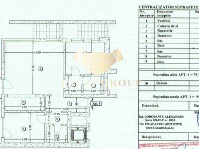 Apartament 3 camere zona Petricani