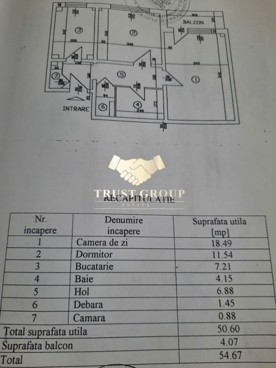 Apartament 2 camere Turda Vedere Spate