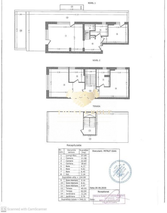 Duplex de tip Penthouse cu terasa de 108mp + 2 locuri de parcare incluse