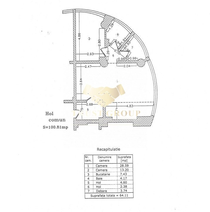 Apartament 2 camere Unirii