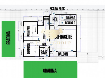 Apartament 2 camere Favorit | 60m2 | 4 min metrou | Bloc reabilitat | 