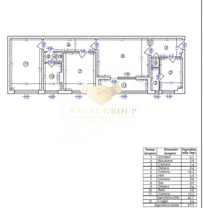 Apartament 3 camere Titan-ParkLake Mall |etaj | 1 din 4 |