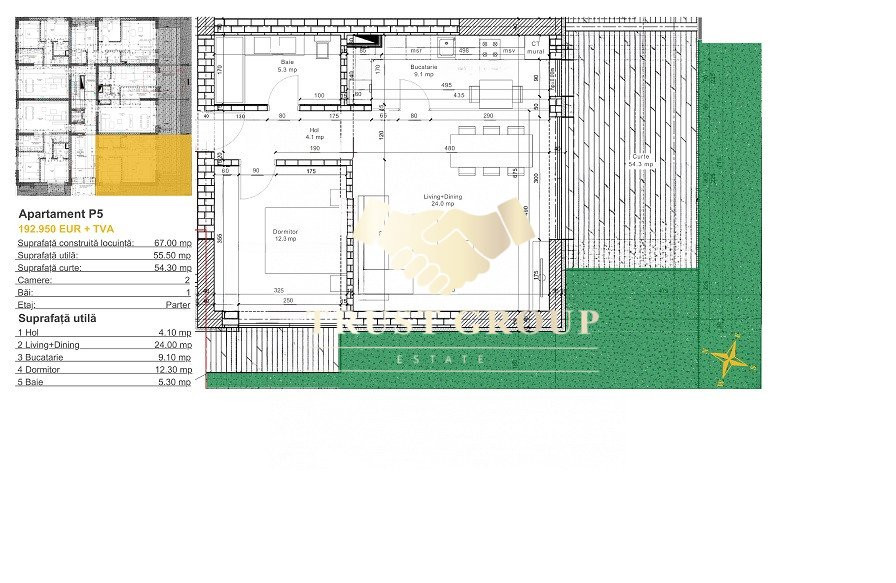 Apartament 2 Camere 110 Mp Bloc Nou 2024 -Comision 0%