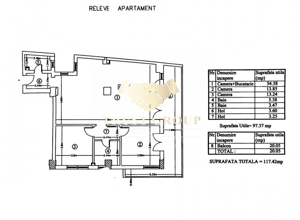 Apartament 3 camere Ultracentral | Bloc boutique 2011 |