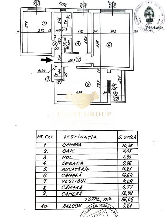 Apartament 3 camere Aliorului-Aparatorii Patriei