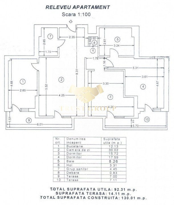 Apartament 3 camere Piata Domenii-Arcul de Triumf