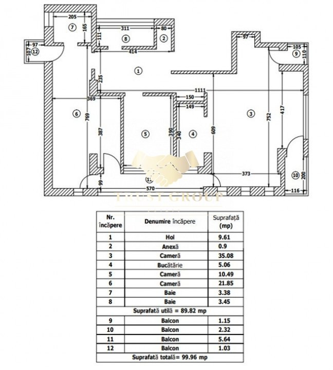 Apartament 3 camere Vatrra luminoasa + loc de parcare si boxa